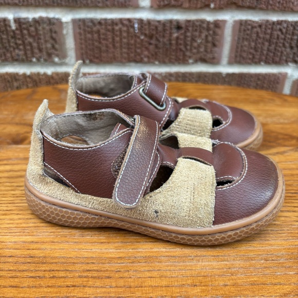 Livie And Luca Sz 8 Boys Captain Vintage Toffee Brown Smooth Leather Classic - Picture 1 of 8